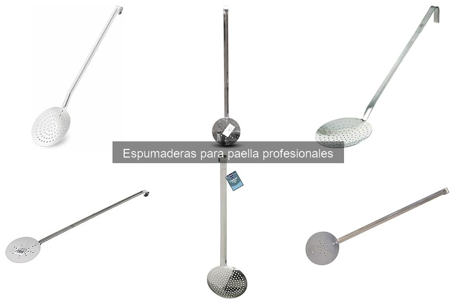 Tipos de espumaderas para paella y sus usos
