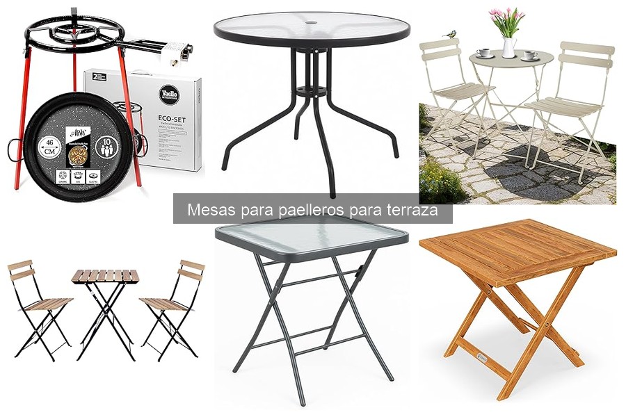 Tipos de mesas para paelleros: opciones y características