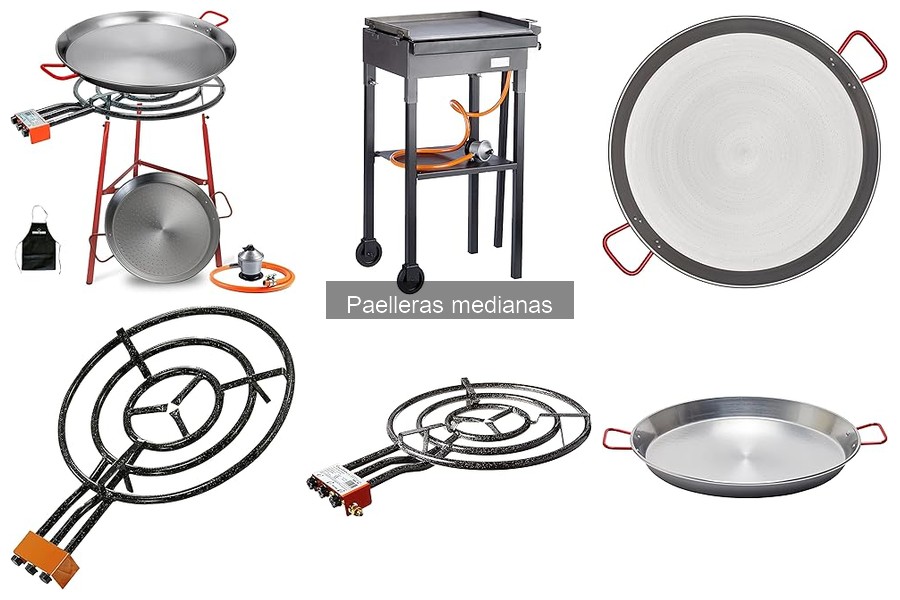 Tipos de paelleras medianas y sus materiales | Guía