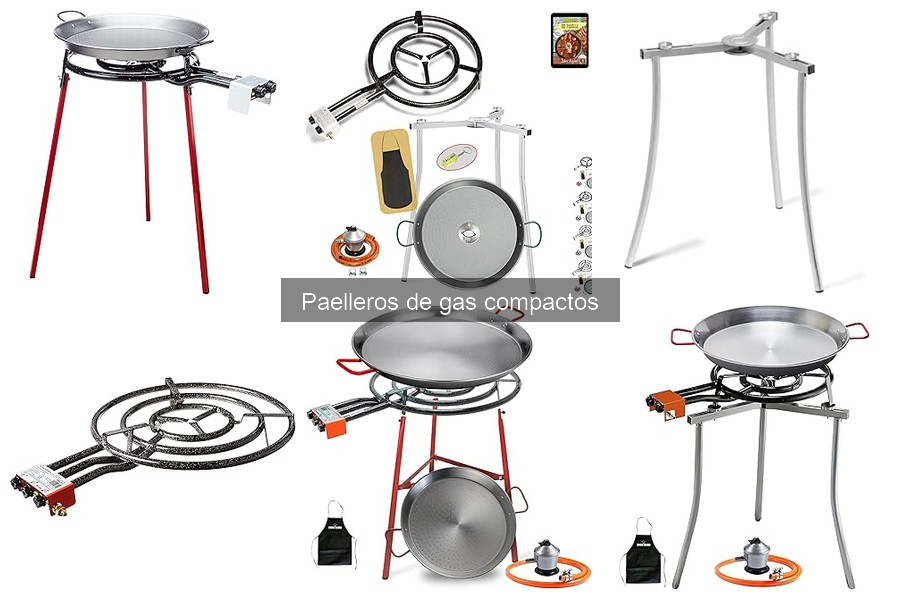 Tipos de paelleros de gas compactos: marcas y modelos