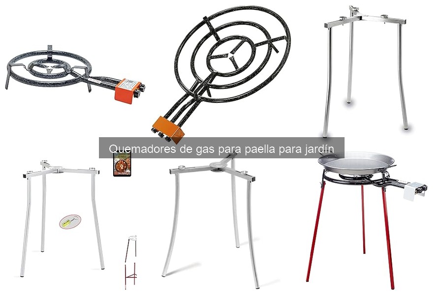 Tipos de quemadores de gas para paella en jardín