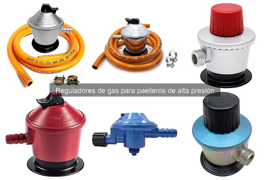 Tipos de reguladores de gas para paelleros de alta presión