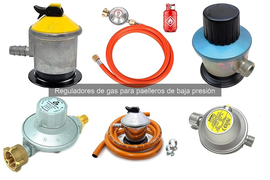 Tipos de reguladores de gas para paelleros de baja presión