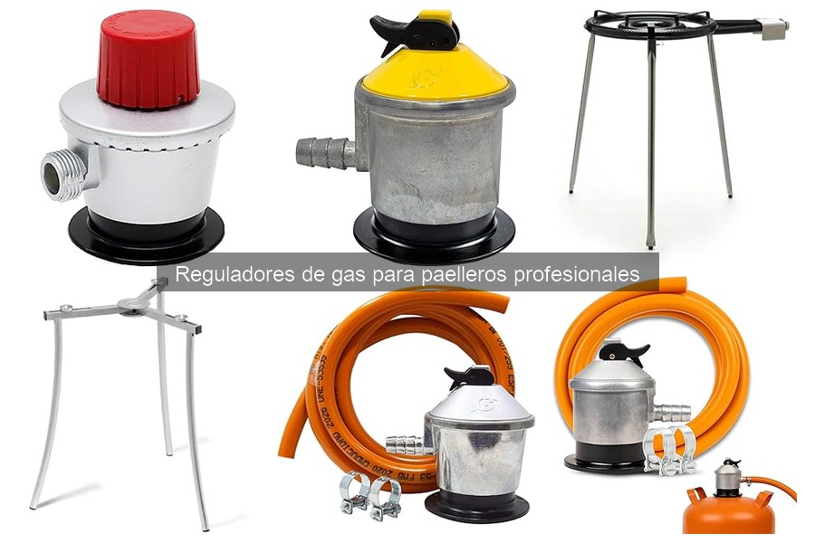 Tipos de reguladores de gas para paelleros profesionales