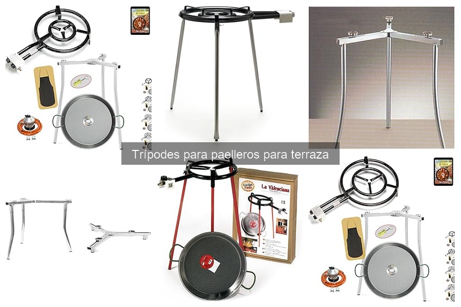 Tipos de trípodes para paelleros en terraza: guía completa