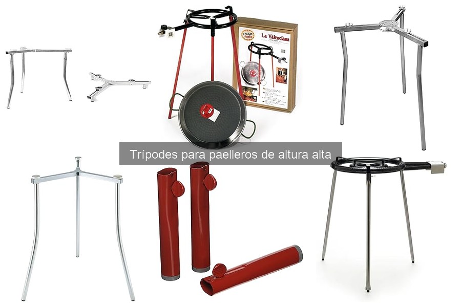 Trípodes para paelleros de altura alta: ¿Cuándo usarlos?