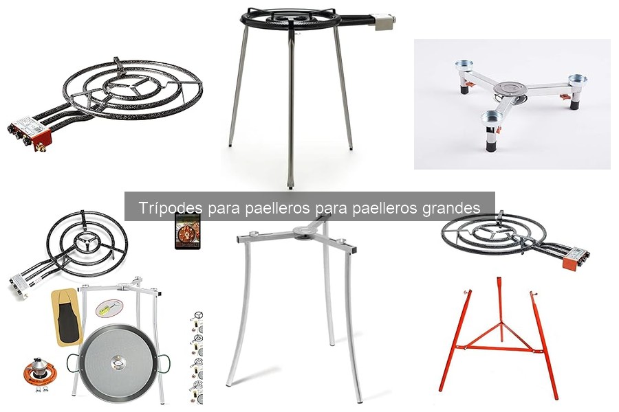 Trípodes para paelleros grandes vs. otros soportes de cocina