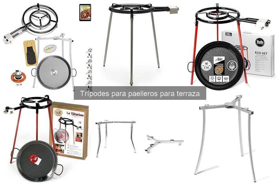 Trípodes para paelleros: qué son y sus características