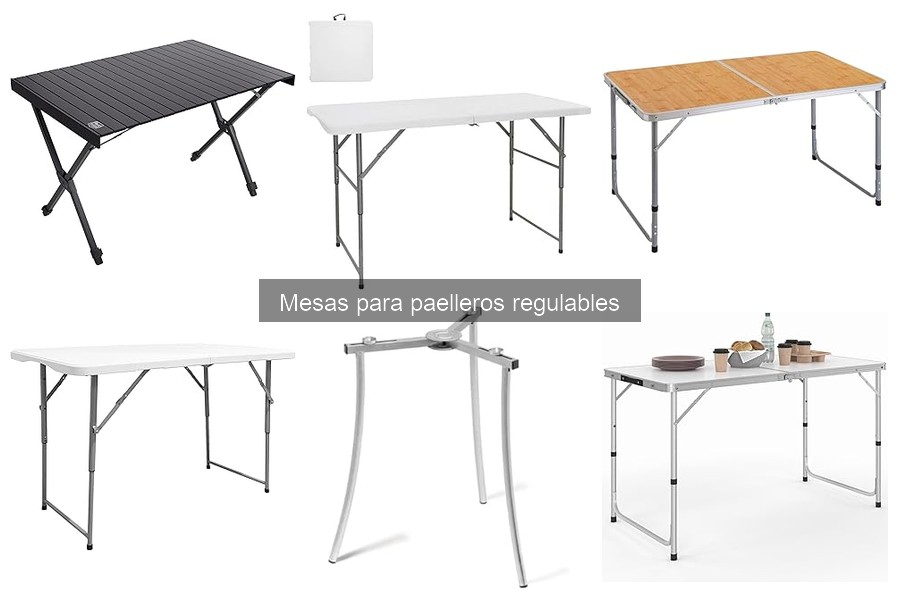 Usos adicionales de mesas para paelleros regulables