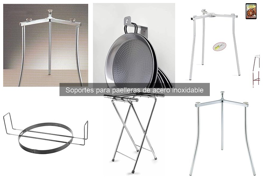 Usos creativos de soportes para paelleras de acero inoxidable