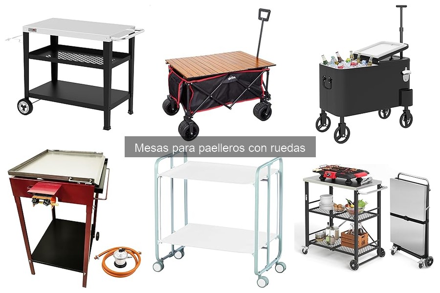 Ventajas de las mesas para paelleros con ruedas
