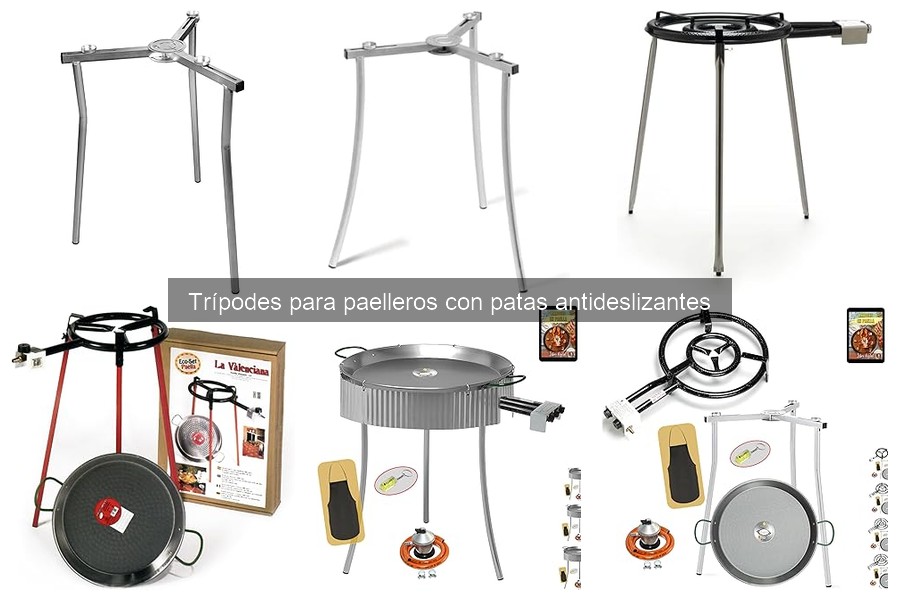 Ventajas de un trípode con patas antideslizantes para paelleras