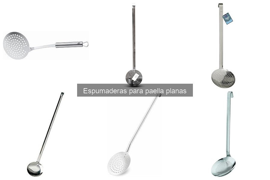 Ventajas de usar espumaderas planas para paella