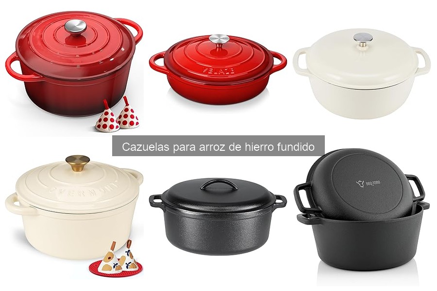 Ventajas y desventajas de cazuelas de hierro fundido para arroz